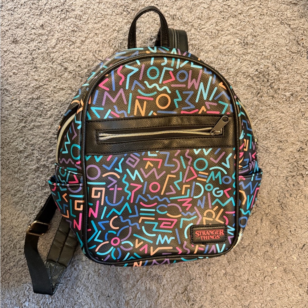 “Stranger Things” Geometric Pattern Backpack - image 1